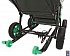 Санки-коляска Snow Galaxy City-1, дизайн - Серый Зайка на зелёном, на больших колёсах Ева с сумкой и варежками  - миниатюра №7